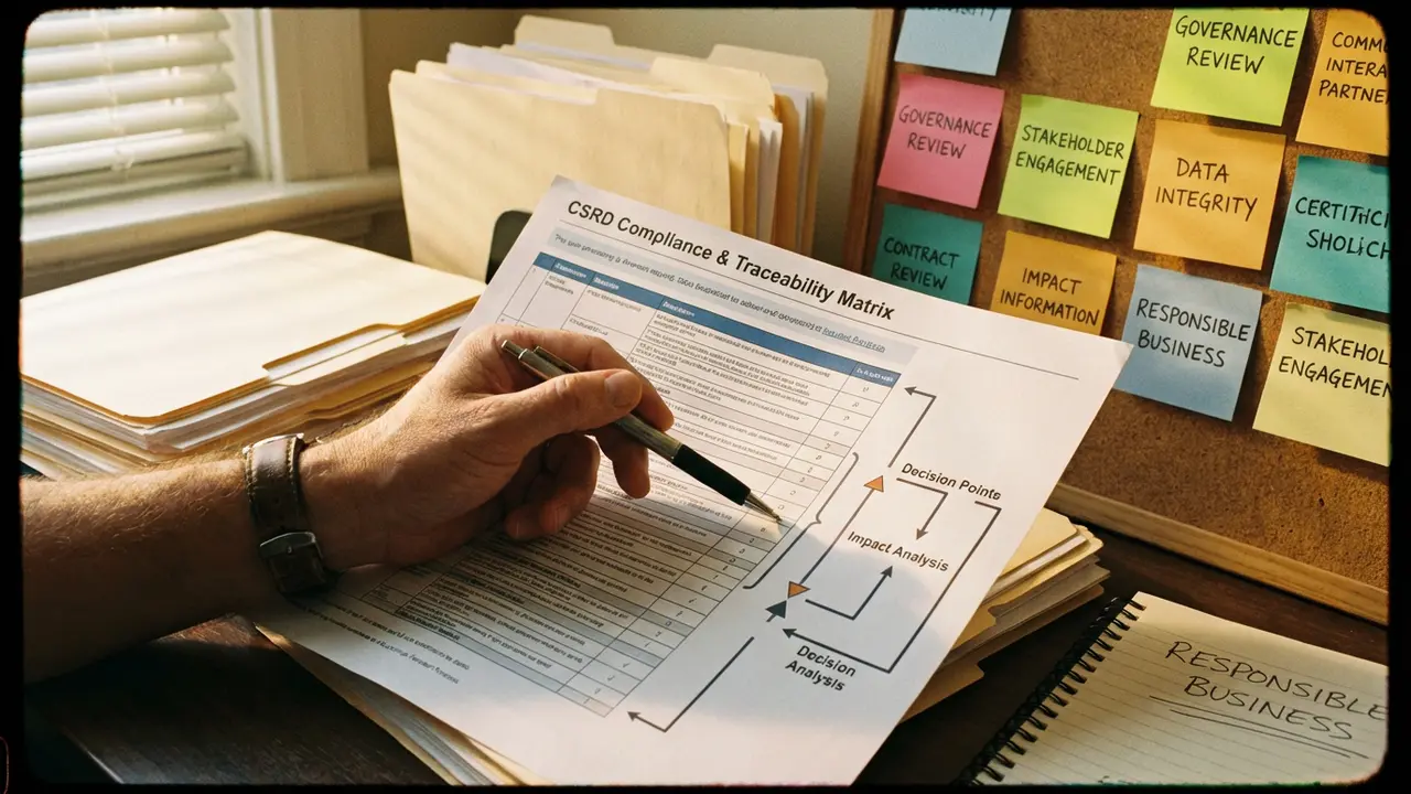 Documents de conformité CSRD et traçabilité des décisions en gouvernance durable