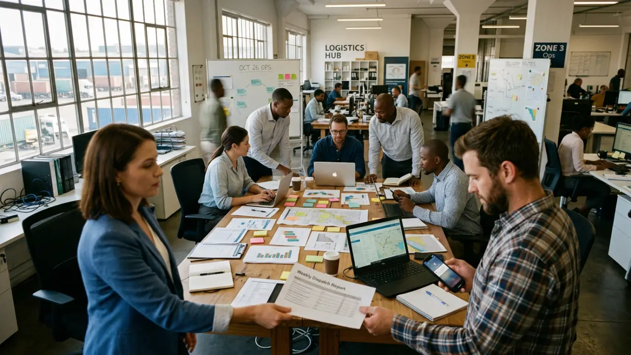 Micro-décalages invisibles dans une équipe logistique en réunion opérationnelle