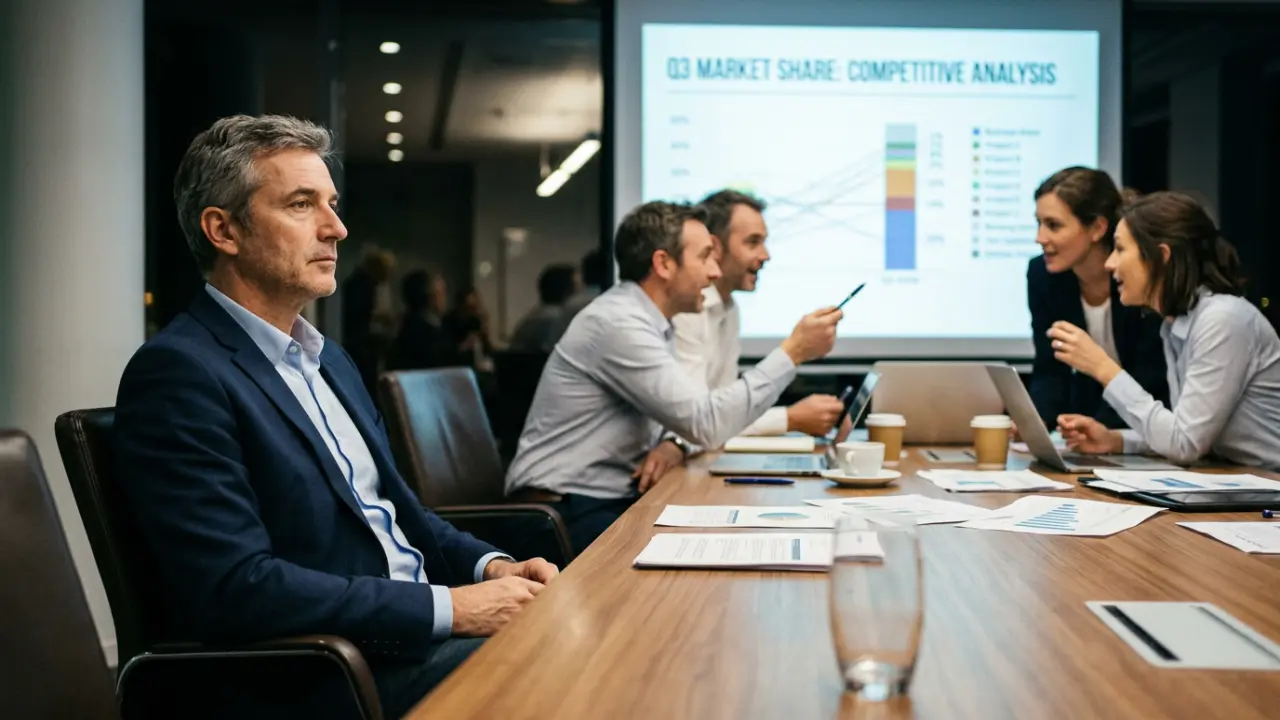 Dirigeant absent mentalement lors d'une réunion d'équipe