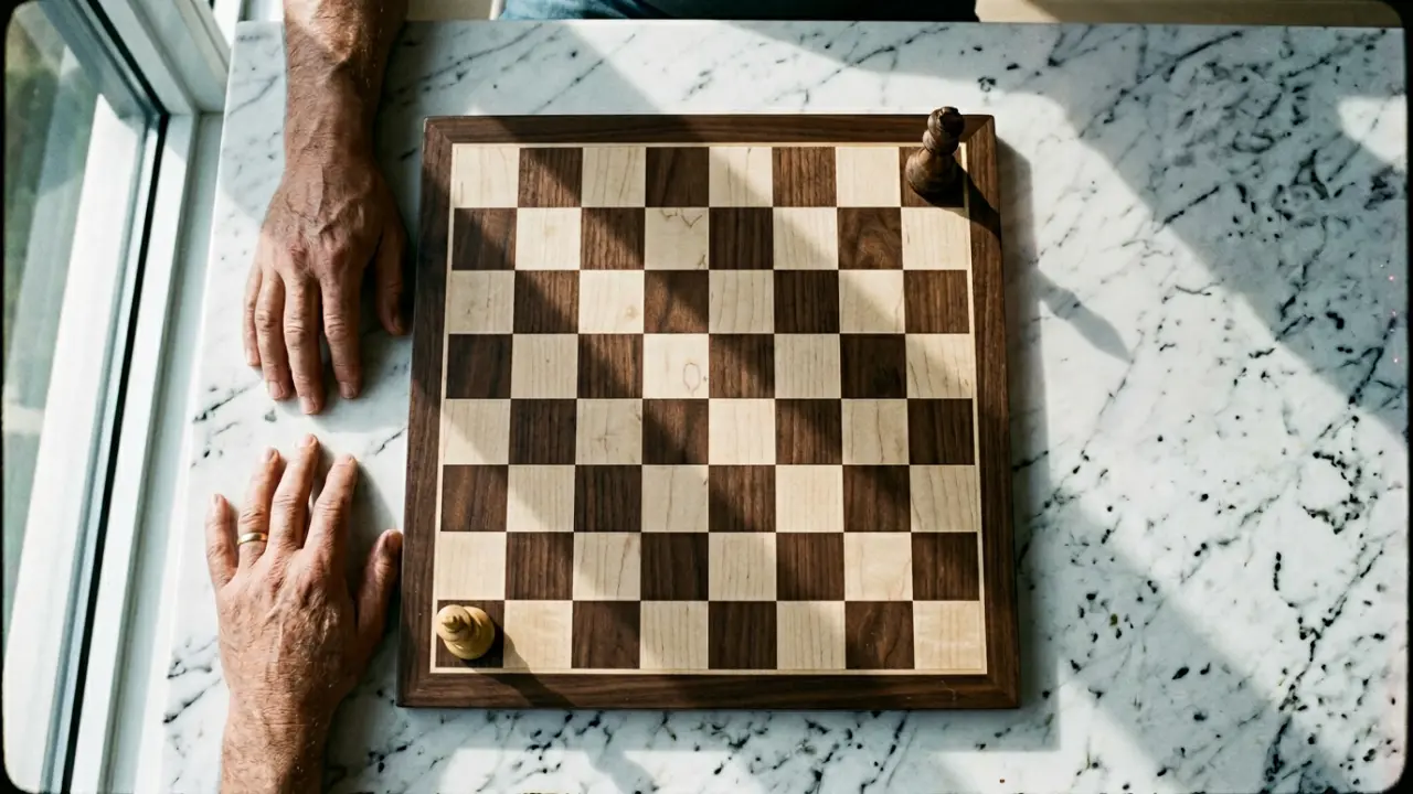 Échiquier avec deux rois face à face, métaphore de la pensée dichotomique tout-ou-rien