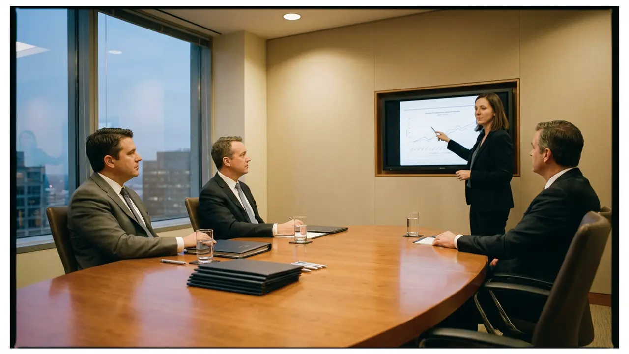 DRH présentant des faits en comité exécutif dans une atmosphère de confiance